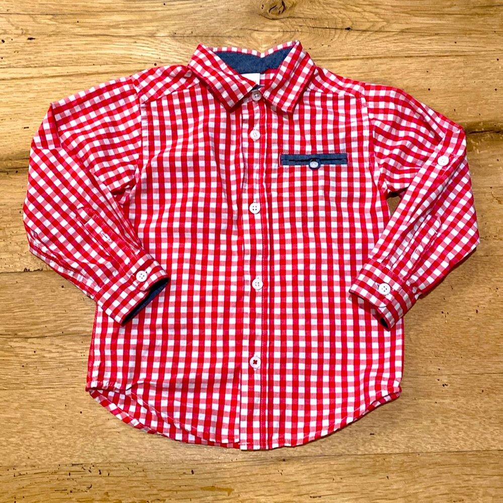 Red checkered shirt